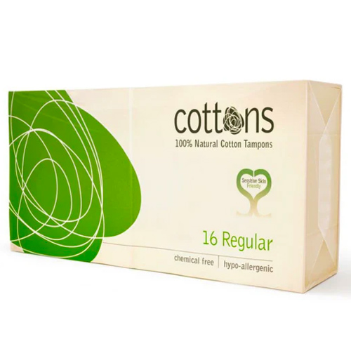 Ταμπόν από Φυσικό Βαμβάκι 'Regular' (16τμχ) Cottons
