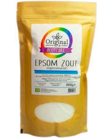 Άλατα Epsom / Θειικό Μαγνήσιο (1000γρ) Original Superfoods