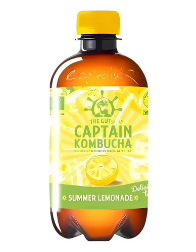 Κομπούχα γεύση 'Summer Lemonade' (400ml) Captain Kombucha