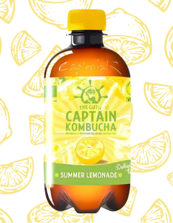 Κομπούχα γεύση 'Summer Lemonade' (400ml) Captain Kombucha