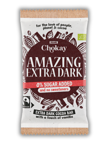 Μαύρη Σοκολάτα 'Amazing Extra Dark' Χ/ΓΛ Χ/ΖΑΧ (70g) Chokay