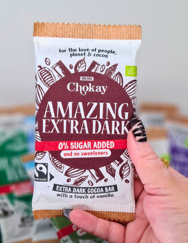 Μαύρη Σοκολάτα 'Amazing Extra Dark' Χ/ΓΛ Χ/ΖΑΧ (70g) Chokay