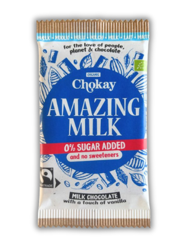 Σοκολάτα Γάλακτος 'Amazing Milk' Χ/ΓΛ Χ/ΖΑΧ (70g) Chokay