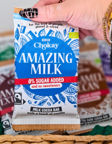 Σοκολάτα Γάλακτος 'Amazing Milk' Χ/ΓΛ Χ/ΖΑΧ (70g) Chokay