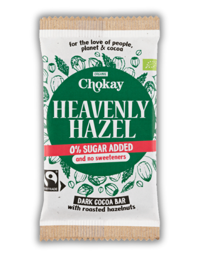 Μαύρη Σοκολάτα 'Heavenly Hazel' Χ/ΓΛ Χ/ΖΑΧ (70g) Chokay