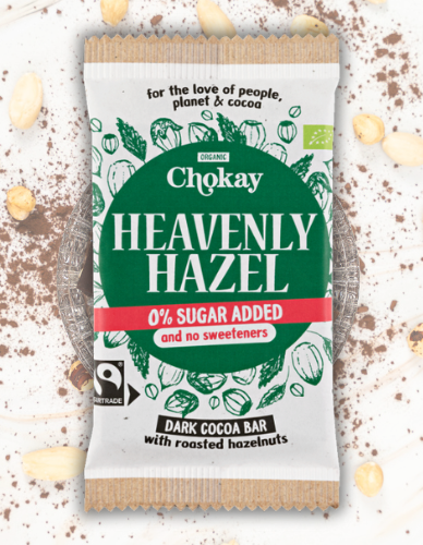 Μαύρη Σοκολάτα 'Heavenly Hazel' Χ/ΓΛ Χ/ΖΑΧ (70g) Chokay