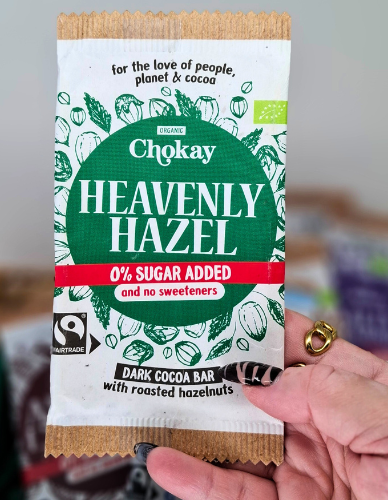 Μαύρη Σοκολάτα 'Heavenly Hazel' Χ/ΓΛ Χ/ΖΑΧ (70g) Chokay