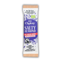 Μαύρη Σοκολάτα με Αλατισμένα Αμύγδαλα 'Salty Almond' Χ/ΓΛ Χ/ΖΑΧ (30g) Chokay