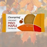 Μπισκότα Βρώμης με Miso & Σφένδαμο (40γρ) Clearspring