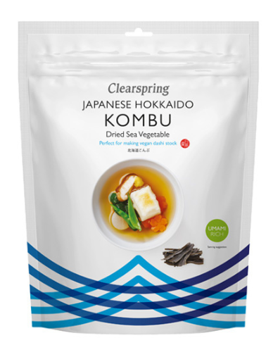 'Kombu' Αποξηραμένα Χόρτα Θαλάσσης - Φύκια (40γρ) Clearspring