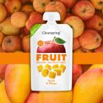 Πουρές Φρούτων με Μήλο & Μάνγκο On-the-Go (4x100gr) Clearspring | BBD: 22/4/26