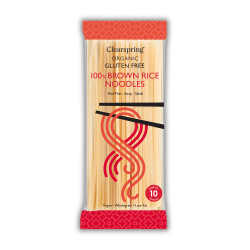 Noodles από Καστανό Ρύζι (200γρ) Clearspring