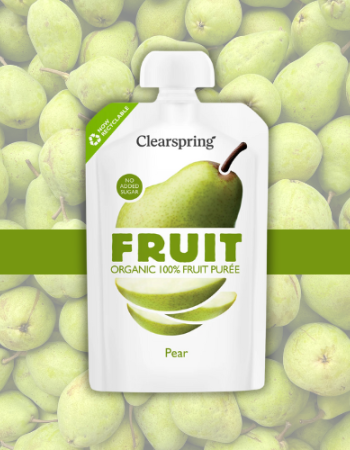 Πουρές Φρούτων με Αχλάδι On-the-Go (4x100gr) Clearspring 