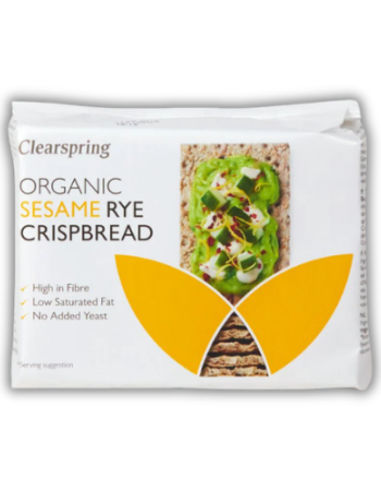 Κρακεράκια Σίκαλης ' Σουσάμι' (200gr) Clearspring 