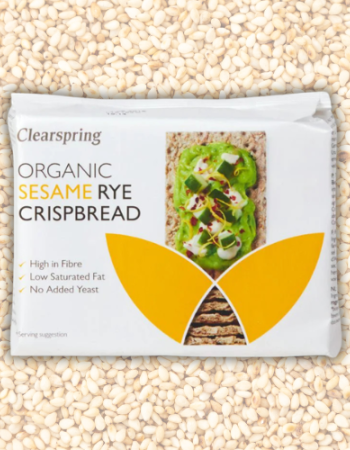 Κρακεράκια Σίκαλης ' Σουσάμι' (200gr) Clearspring 