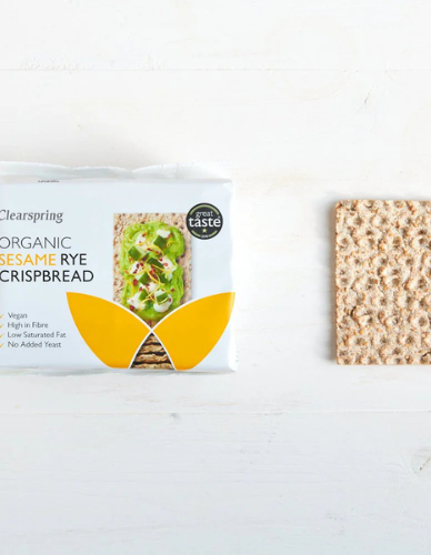 Κρακεράκια Σίκαλης ' Σουσάμι' (200gr) Clearspring 