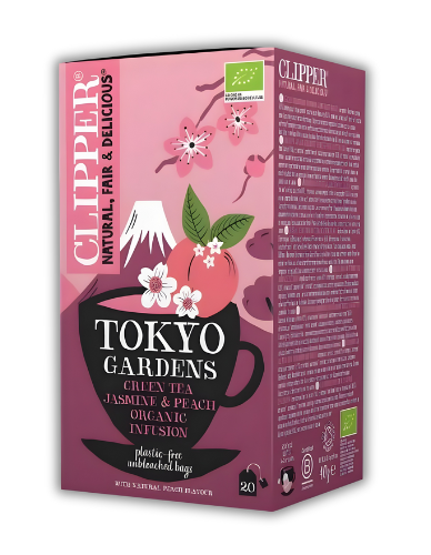 Πράσινο Τ΄σαι με Γιασεμί & Ροδάκινο 'Tokyo Gardens' (20 φκλ) Clipper