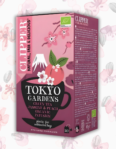 Πράσινο Τ΄σαι με Γιασεμί & Ροδάκινο 'Tokyo Gardens' (20 φκλ) Clipper