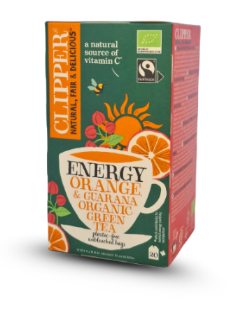 Πράσινο Τσάι 'Energy' με Πορτοκάλι & Guarana (20φκλ) Clipper
