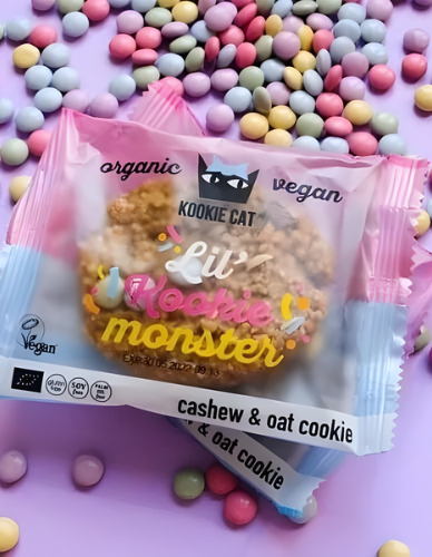 Vegan Μπισκότο Βρώμης Κάσιους 'Lil Kookie Monster' ΧΓΛ (50γρ) Kookie Cat