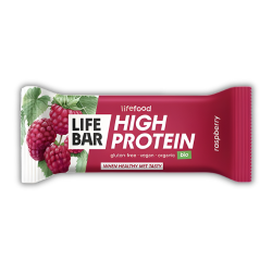 Vegan Μπάρα Πρωτεΐνης 'Σμέουρο' Χ/ΓΛ Χ/ΖΑΧ (40γρ) Lifefood