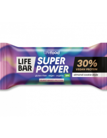 Vegan Super Power Μπάρα Αμύγδαλο-Cookie XΓΛ (40γρ) Lifefood