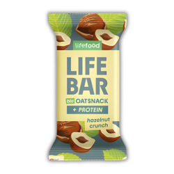 Μπάρα Βρώμης - Πρωτεΐνης με Φουντούκι 'Lifebar' Χ/ΓΛ (40γρ) Lifefood