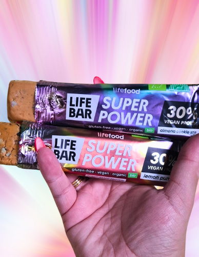Vegan Super Power Μπάρα Λεμόνι-Κολοκυθόσπορος XΓΛ (40γρ) Lifefood