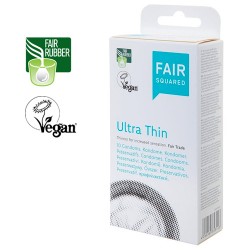 Vegan & Fairtrade Διάφανo Προφυλακτικό 'Εξτρα Λεπτό' (10τμχ) Fair Squared