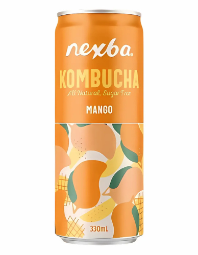Κομπούχα γεύση Μάνγκο (330ml) Nexba