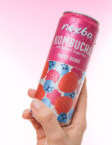 Κομπούχα γεύση Mixed Berries (330ml) Nexba