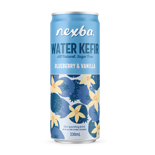 Κεφίρ Νερού γεύση Βανίλια - Μύρτιλλο ΧΓΛ (330ml) Nexba Κεφίρ Νερού γεύση Βανίλια - Μύρτιλλο ΧΓΛ (330ml) Nexba