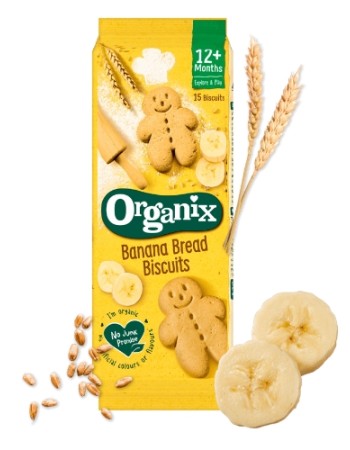 Μπισκότα Banana Bread +12μ (135γρ) Organix