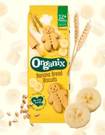 Μπισκότα Banana Bread +12μ (135γρ) Organix