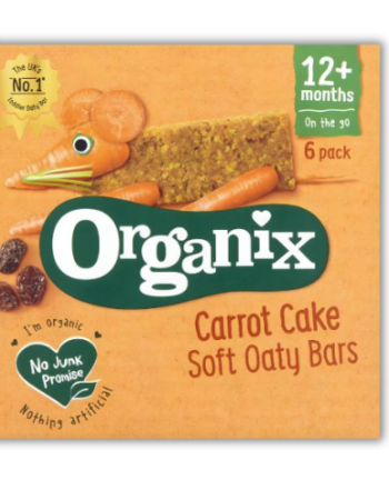 Μπάρες Βρώμης Carrot Cake+12μ (6x23γρ) Organix