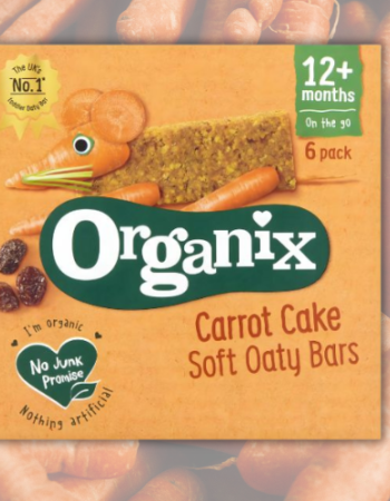 Μπάρες Βρώμης Carrot Cake+12μ (6x23γρ) Organix