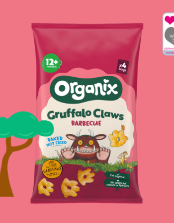 Πολυσυσκευασία Σνακ Πατουσίτσες 'Barbeque Gruffalo' +12μ (4x15γρ) Organix