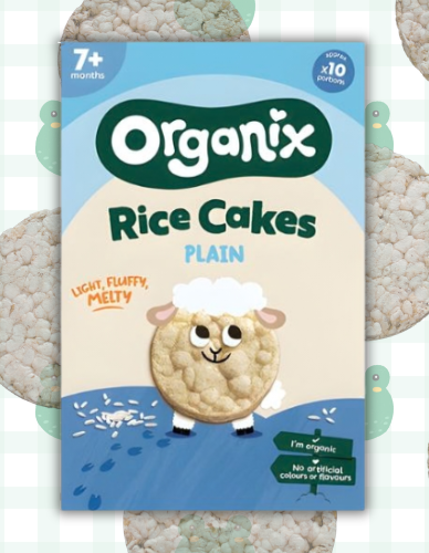 Ρυζογκοφρέτα 'Plain' +7μ (40γρ) Organix