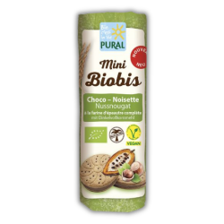 Mini Biobis Μπισκότα Ντίνκελ με Κρέμα Κακάο & Φουντουκιού (85γρ) Pural