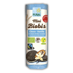 Mini Biobis Μπισκότα Κακάο με Κρέμα Βανίλιας (85γρ) Pural