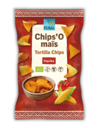 Nachos Τσιπς Καλαμποκιού 'Πάπρικα' - ΧΓΛ (125γρ) Pural
