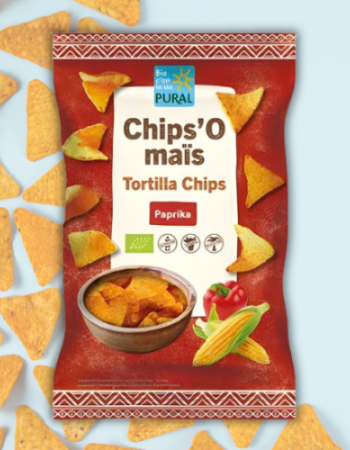 Nachos Τσιπς Καλαμποκιού 'Πάπρικα' - ΧΓΛ (125γρ) Pural