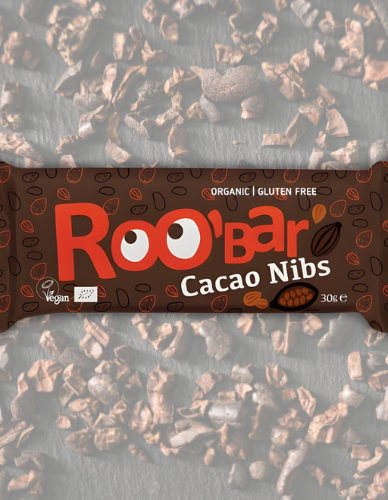 Μπάρα με Κομμάτια Κακάο Χ/ΓΛ (30γρ) Roobar