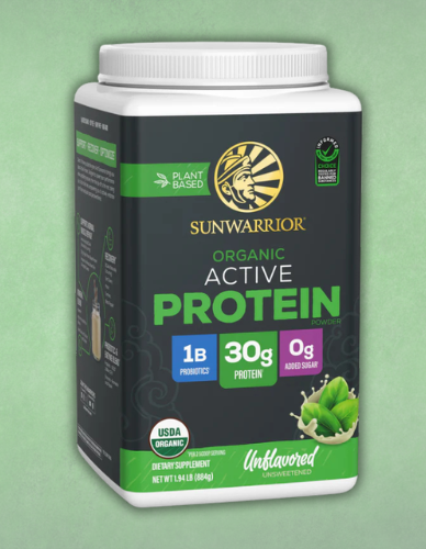 Σκόνη πρωτεΐνης 'Active' Unflavored με 30γρ extra πρωτεΐνης (1kg) Sunwarrior