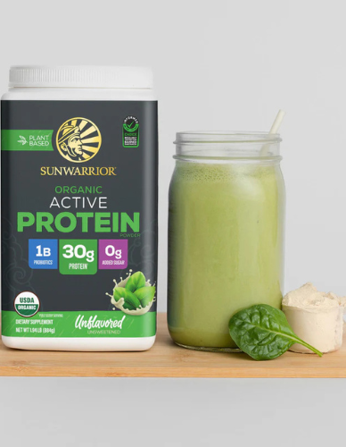 Σκόνη πρωτεΐνης 'Active' Unflavored με 30γρ extra πρωτεΐνης (1kg) Sunwarrior