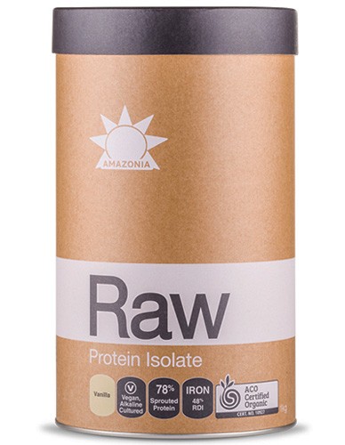 Ωμή Φυτική Πρωτεΐνη Isolate - Βανίλια (1kg) Amazonia