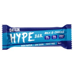 Μπάρα Πρωτεΐνης 'Hype Bar Γάλα & Μπισκότο' - Χωρίς Προσθήκη Ζάχαρης (60γρ) Oatein