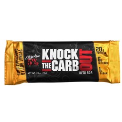 Keto Μπάρα 'Knock the Carb Out' Φυστικοβούτυρο & Τσιπς Σοκολάτας - Χωρίς Προσθήκη Ζάχαρης (78γρ) 5% Nutrition