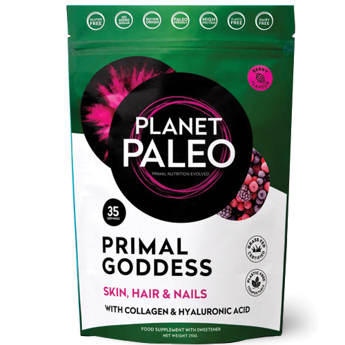 Κολλαγόνο με Υαλουρονικό Οξύ 'Primal Goddess' για Δέρμα, Μαλλιά, Νύχια (210γρ) Planet Paleo