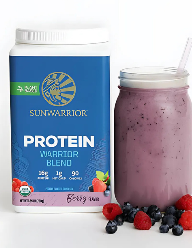 Πρωτεΐνη 'Warrior Blend' με Μούρα (750γρ) Sunwarrior